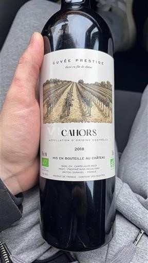 Sydvestfrankrig Cahors Cantelauze Prestige 2018