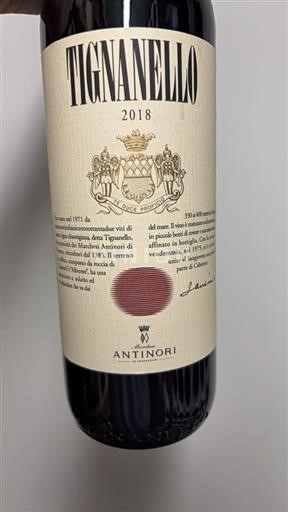 Toscana Antinori Tignanello 2018