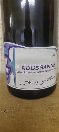 Alpi e Paesi Rodaniani Collines Rodanesi Domaine Jeanne Gaillard Roussanne 2023