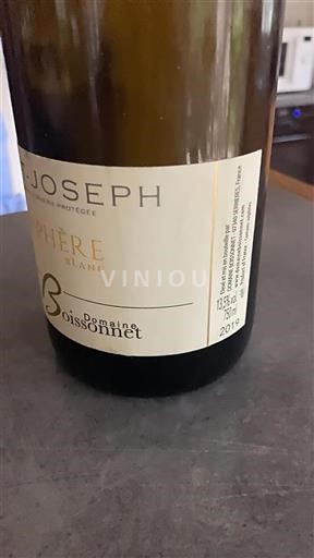 Rhônetal Saint-Joseph Domaine Boissonnet Sphère Blanc 2019