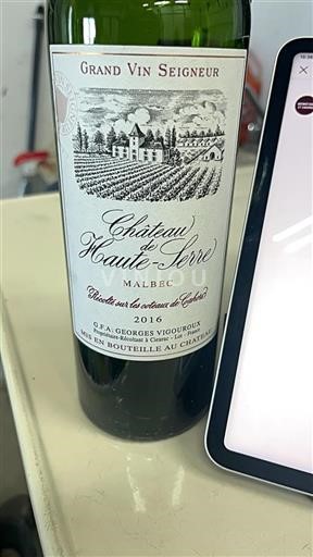 Jihozápad Cahors Château Hauteserre Grand Vin Seigneur 2016