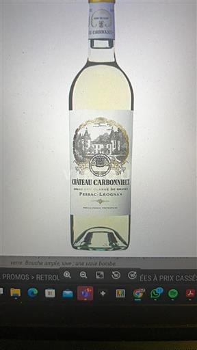 Bordeaux Pessac-Léognan Grand Cru Château Carbonnieux 2021