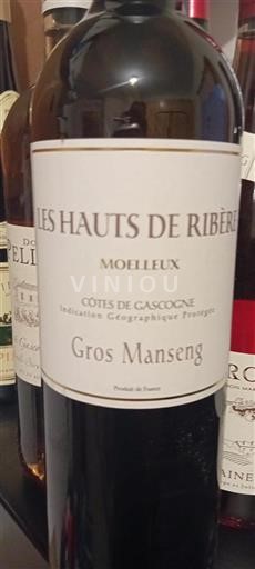 Sydvestfrankrig Côtes de Gascogne Les Hauts De Ribère Gros Manseng Ikke årgangsbestemt