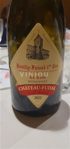 Burgund Pouilly-fuissé Premier Cru Château Fuissé Le Clos 2022
