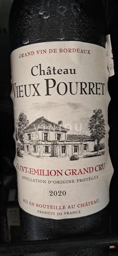 Bordeaux Saint-Émilion Grand Cru Château Vieux Pourret 2020