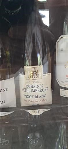 Alsace Pinot Blanc Domaine Schlumberger Les Princes Abbés 2016