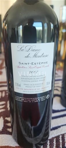 Bordeaux Saint-Estèphe Montrose La Dame de Montrose 2007