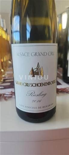 Alsace Alsace Grand Cru Grand Cru Cave Vinicole De Hunawihr Grand Cru Schoenenbourg 2016