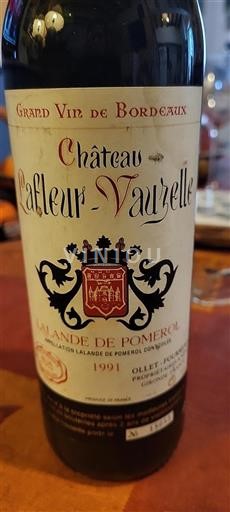 Burdeos Lalande-de-Pomerol Château Lafleur Vauzelle 1991