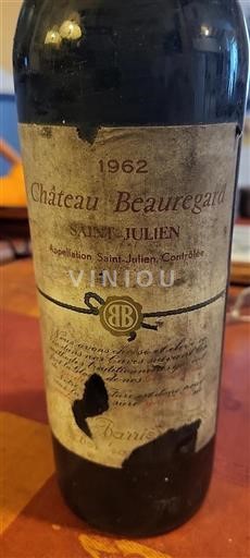 Bordeaux Saint-Julien Château Beauregard 1962