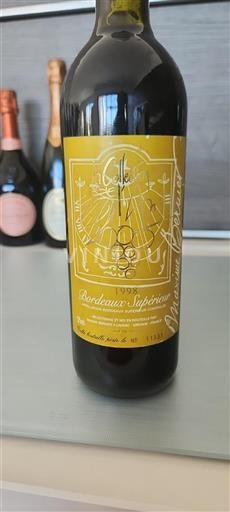 Bordeaux Bordeaux supérieur Maxime Bernier La Collection 1998