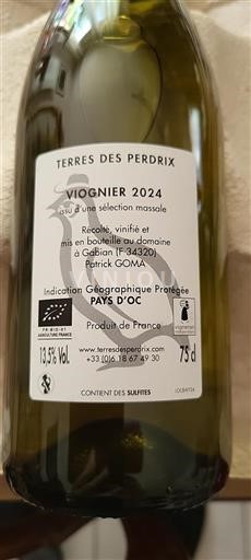 Linguadoca e Rossiglione Paese d'Oc Domaine Terres De Perdrix Wyss 2024