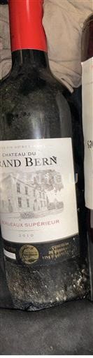 Bordeaux Bordeaux Supérieur Château Grand Bern 2010