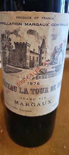 Bordeaux Margaux Château La Tour De Mons 1976