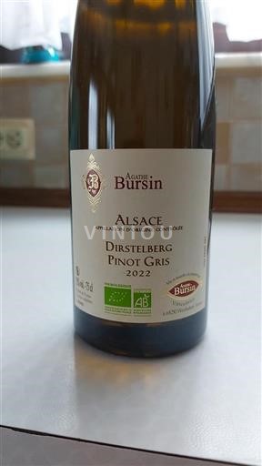 Alsace Agathe Bursin Dirstelberg Pinot Gris 2022