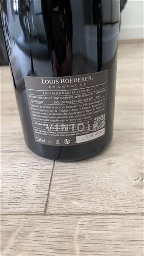 Champagne Louis Roederer 243ème Assemblage de la Maison 2018