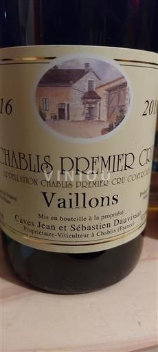 Burgundy Chablis Premier Cru Premier Cru Caves Jean Et Sébastien Dauvissat Vaillons 2010