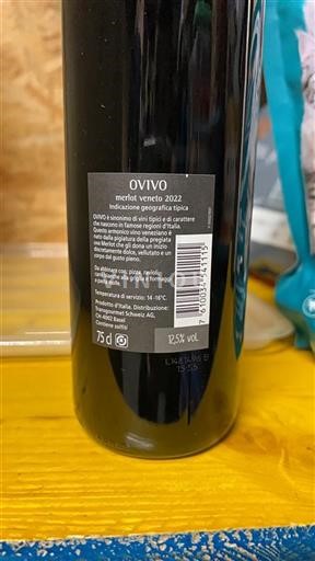 Vin Rouge sec Ovivo 2022 Italie Vénétie