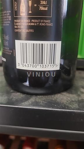 Champagne Gh Mumm Non Millésimé