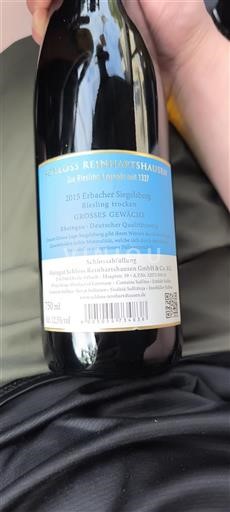 Rheingau Unspecified Schloss Reinharthausen Erbacher Siegelsberg Riesling trocken 2015