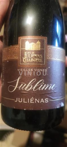Beaujolais Juliénas Cave De Julienas Chaintré Sublime 2022