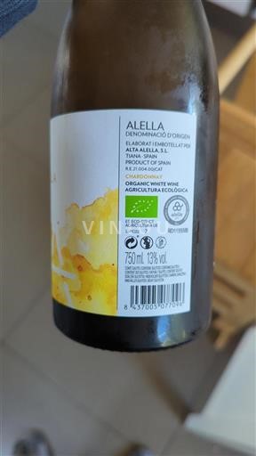 Vin Blanc sec Alta Alella 2022 Espagne Catalogne Alella