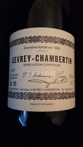 Bourgogne Gevrey-chambertin Alain Voegeli 2021