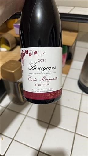 Vin Rouge sec Cuvée Marguerite Domaine Joseph Lafouge 2023 France Bourgogne AOC