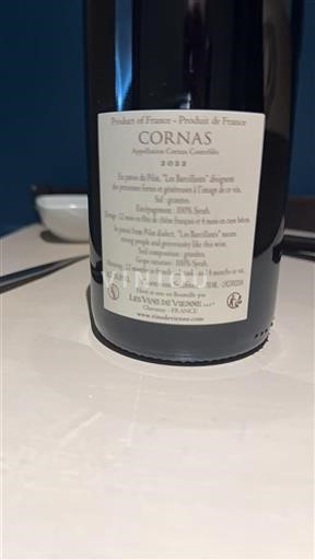 Údolí Rhôny Cornas Les Vins De Vienne Les Barcillants 2022