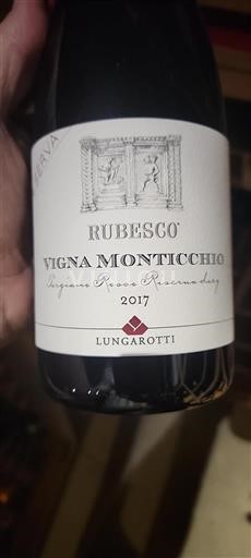 Ombrie Lungarotti Rubesco Vigna Monticchio 2017