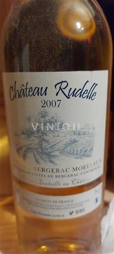 Lounais-Ranska Côtes-de-bergerac Château Rudelle 2007