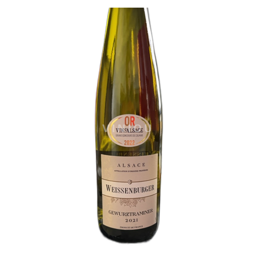 Vin Blanc moelleux Weissenburger 2021 France Alsace