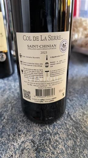 Languedoc Saint-Chinian Col De La Serre 2023