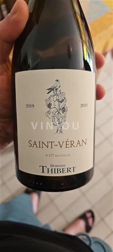 Vin Blanc sec Domaine Thibert 2019 France Bourgogne Saint-Véran