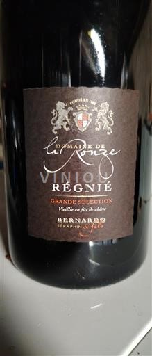 Beaujolais Régnié Domaine La Ronze Grande Sélection 2015