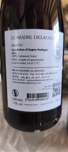Vallée de la Loire Anjou Domaine Delaunay 2024