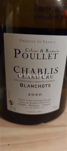 Borgonha Chablis Grand Cru Grand Cru Céline & Romain Poulet Blanchots 2020