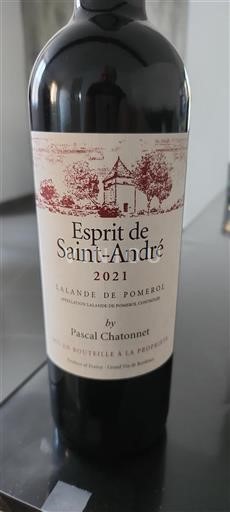 Burdeos Lalande-de-Pomerol Pascal Chatonnet Esprit de Saint-André 2021
