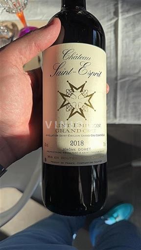 Bordeaux Saint-Émilion Grand Cru Château Saintesprit 2018