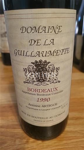 Bordéus Domaine La Guilleaumette 1990