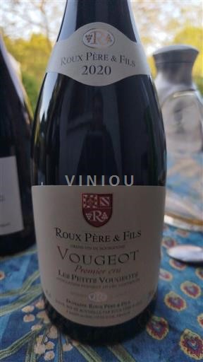 Burgundsko Nespecifikováno Premier Cru Roux Père & Fils Les Petits Vougeots 2020