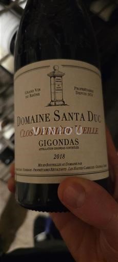 Vale do Ródano Gigondas Domaine Santa Duc Clos Derrière Vieille 2018