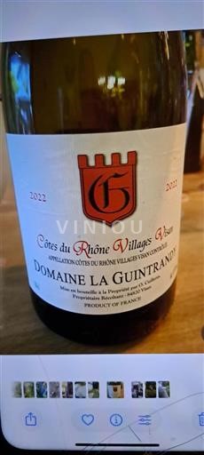 Rhônevallei Niet gespecificeerd Domaine La Guintrandy 2022