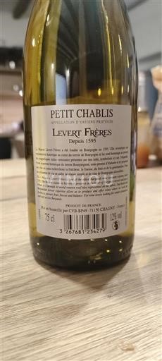 Burgund Petit-Chablis Levert Frères Ohne Jahrgang