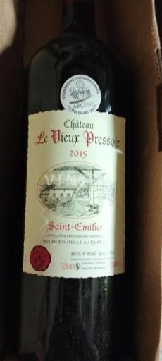 Bordeaux Saint-Émilion Château Le Vieux Pressoir 2015