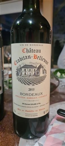 Bordeaux Château Crabitan Bellevue 2015