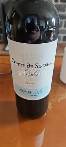 Vin Rouge sec Roble Conde De Siruela 2016 Espagne Castille et León Ribera del Duero