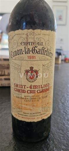 Bordeaux Saint-Émilion Grand Cru Grand Cru Château Canonlagaffelière 1981