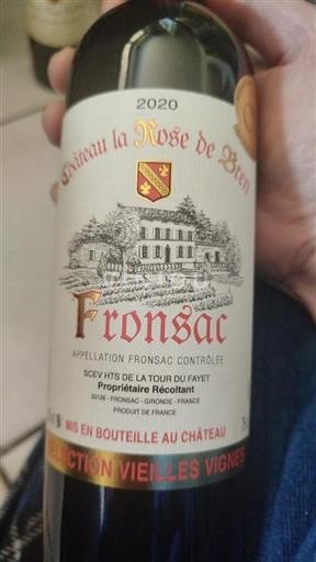 Bordeaux Fronsac Château La Rose De Bren 2020 2020
