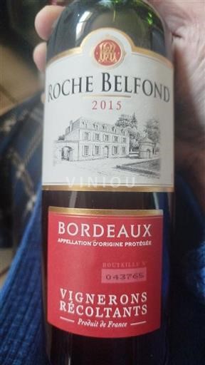 Bordeaux Roche Belfond 2015 2015